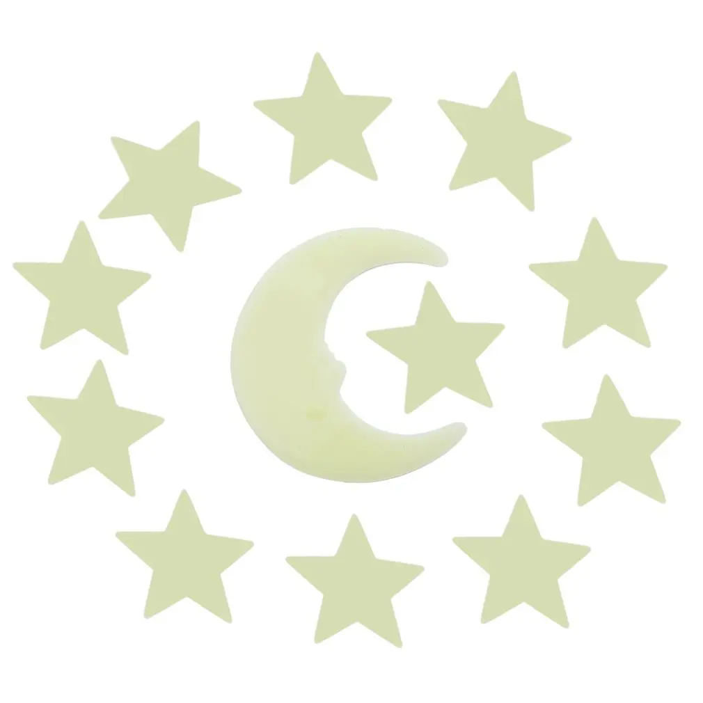 

Stars Moon Glow Style In The Dark DIY Luminous Fluorescent Decal Wall Stickers Home Kids Rooms Bedroom Wall Decoration