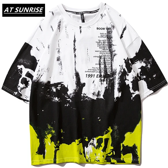 Мужская хип хоп Футболка граффити ретро 2020 Женская футболка уличная одежда Harajuku