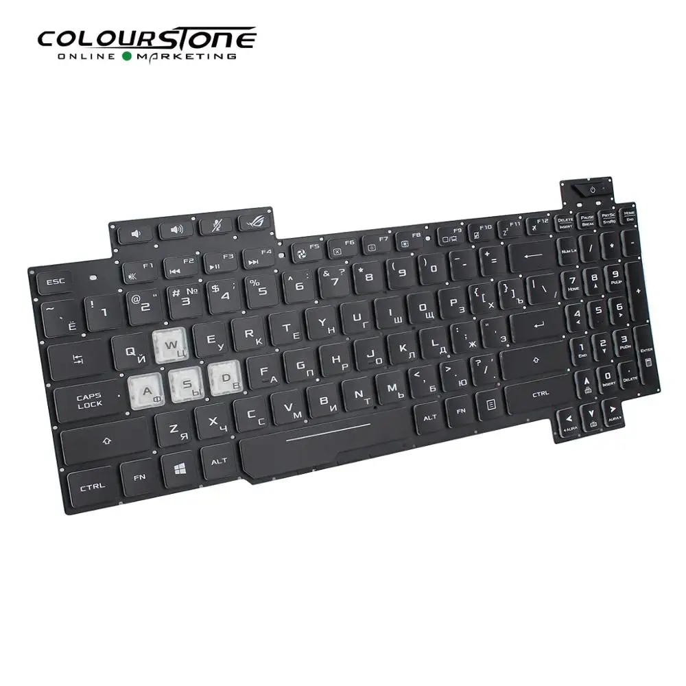 Laptop Keyboard ROG GL704 Strix SCAR RU with RGB Backlight spare parts | Компьютеры и офис