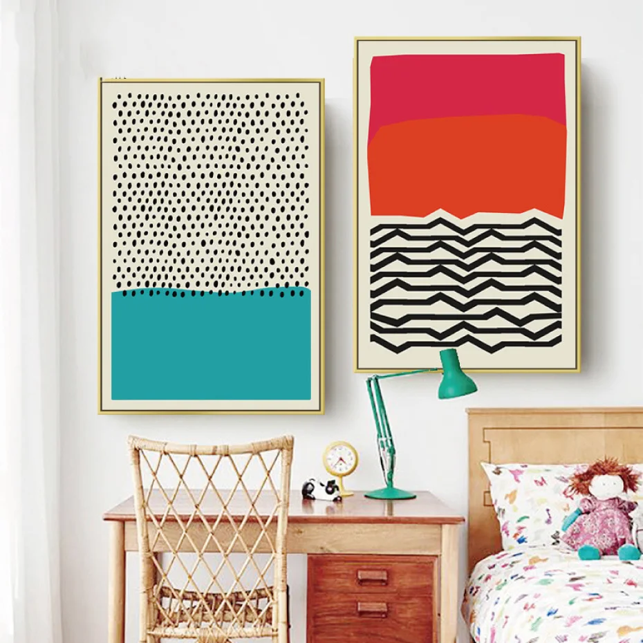 Настенная живопись на холсте Современное украшение для дома разноцветный