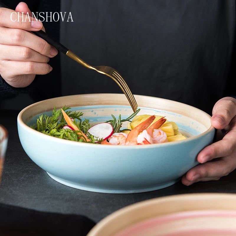 CHANSHOVA традиционная китайская Резьбовая цветная глазурованная керамическая