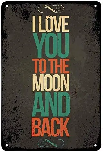 

Оловянная надпись Xuship I Love You to The Moon and Back, винтажные металлические жестяные знаки для кафе, баров, пабов, магазинов, декоративные забавные