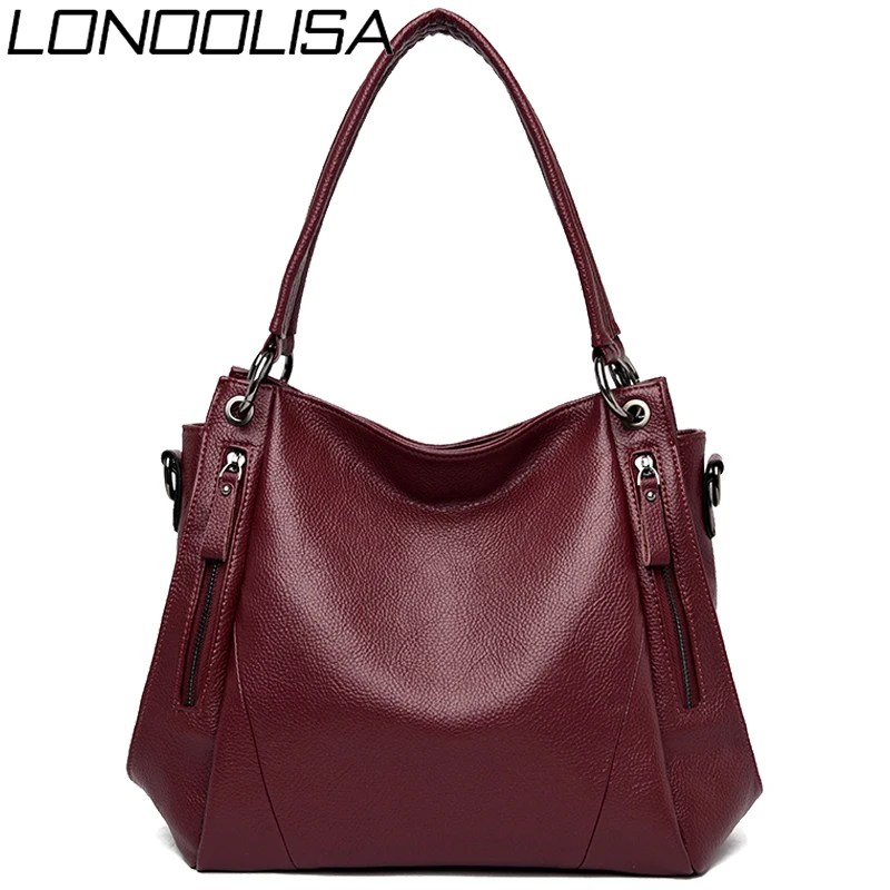 Повседневные кожаные сумки тоут женские дизайнерские через плечо для женщин