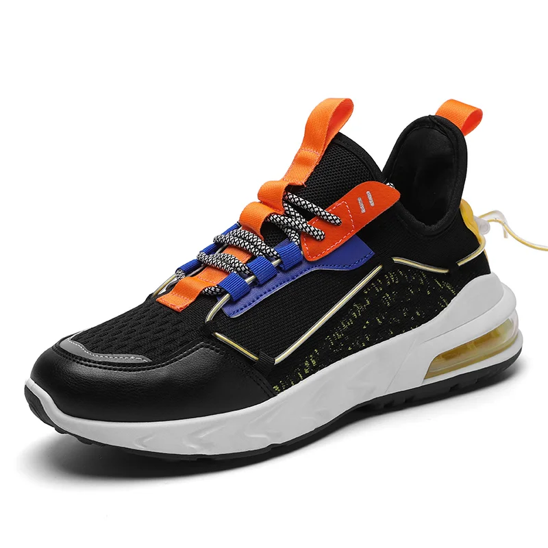 

New 2021 Casual Sport Men's Vulcanize Shoes School Spring Lace-up Men Shoes Sneakers Walking Increase Chaussure Homme 44