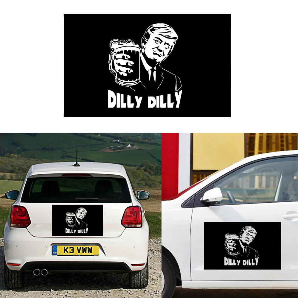 Наклейка на автомобиль Забавный флаг Трамп баннер домашний декор Америка