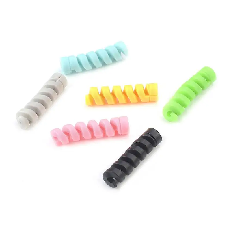 2Pcs Charger Cable Winder Protective Case Saver For Apple iPhone 5 6 7 8 X Data line Protector Earphone Cord | Электроника