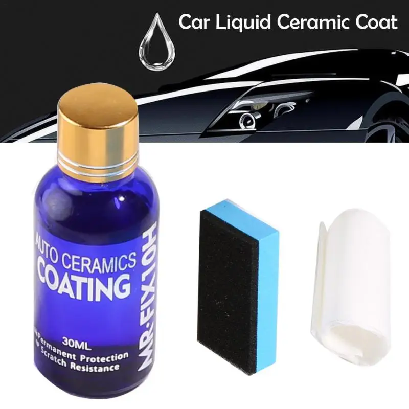 

Керамическое покрытие для автомобиля, жидкое гидрофобное стекло для защиты от царапин, 30 мл, 10H