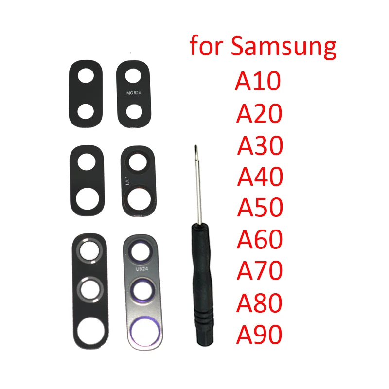 

Back Camera Glass Lens For Samsung A10 A20 A30 A40 A50 A60 A70 A80 A90 A10s A20s A30s A50s New Phone Lens With Adhesive + Tools
