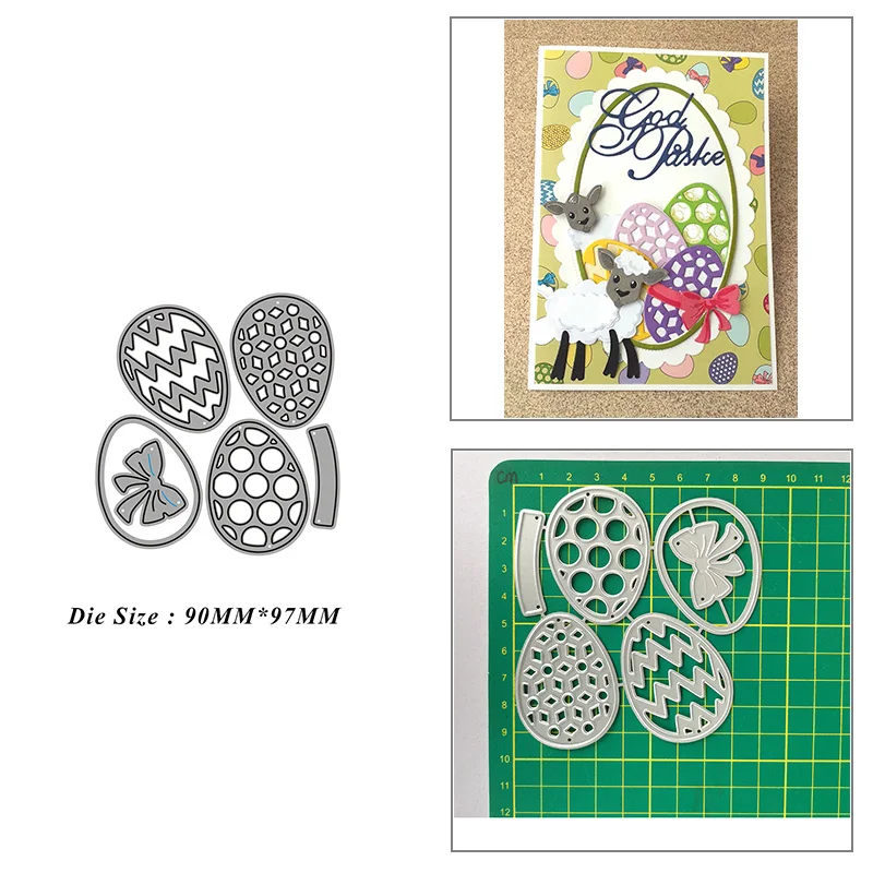

Easter Eggs Metal Cutting Dies for DIY Scrapbook Album Paper Card Decoration Crafts Embossing 2021 New Dies