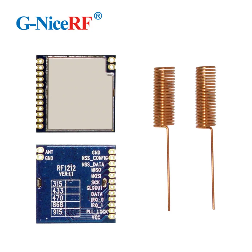 RF1212- High Sensitivity -139 dBm and Ultra-Low-Power 20dBm SX1212 470MHz RF Module