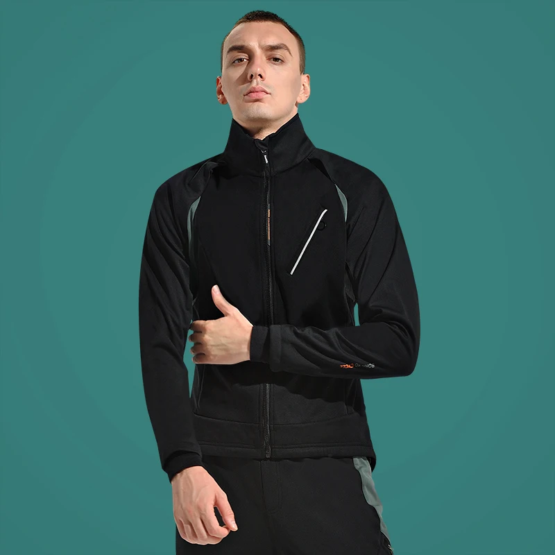 

Santic Men Cycling Jackets Winter Keep Warm Windproof Bike Clothing Thermal Polar Fleece Asian Size WM0C01115