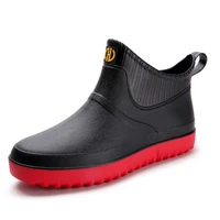 men breathable rain boots waterproof platform rain shoes fashion brand ankle rainboots 2022 slip on rain shoes male size 39 45