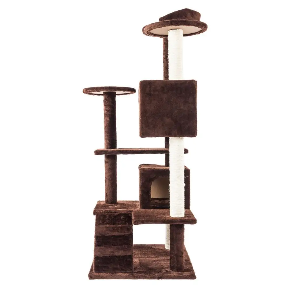 

Domestic Delivery Cat Jumping Toy with Ladder Scratching Wood Climbing Tree for Cat Climbing Frame Cat Furniture Scratching Post