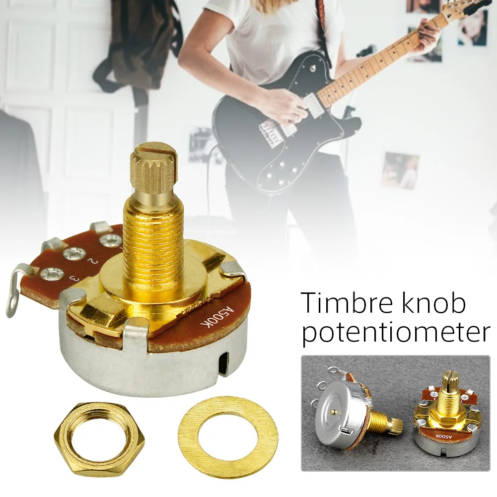 a500k b500k amp ersatz teile welle potentiometer ton volumen musical keil bass wirkung elektrische gitarre einstellbare langlebige free global shippin