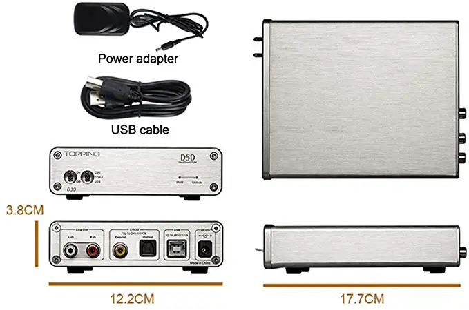 TOPPING D30 HIFI DSD DAC декодер усилителя CS4398 XMOS USB аудио коаксиального оптического