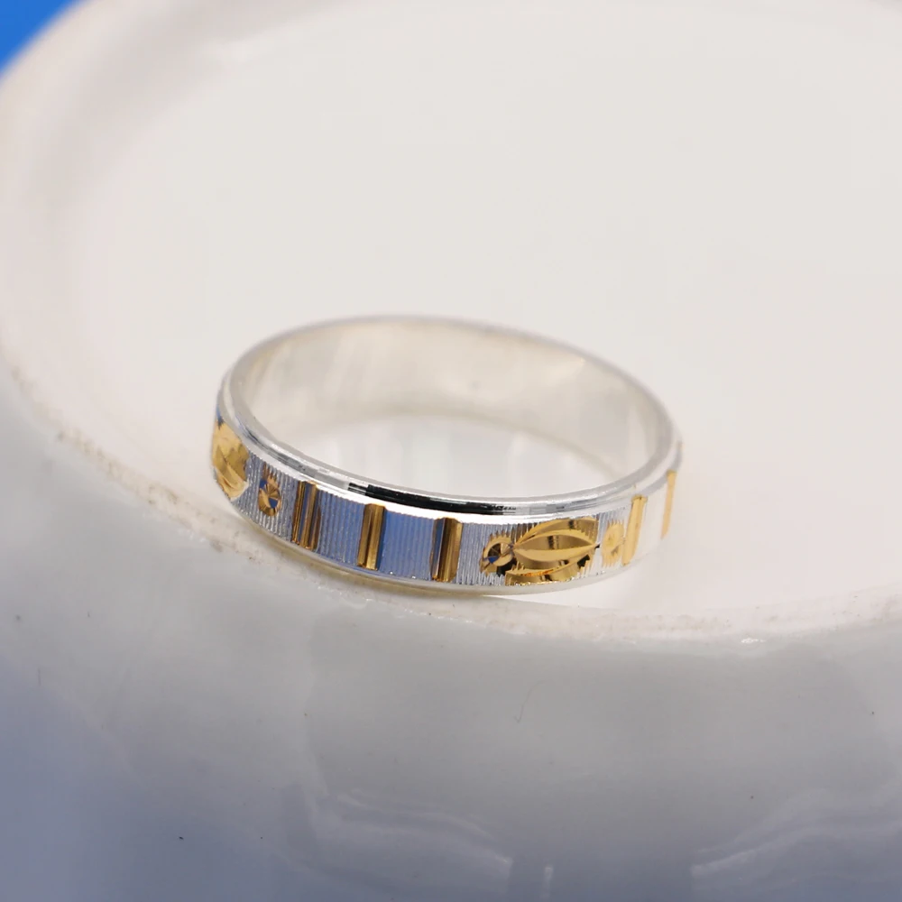 Fashion Punk Ring Geometric Exquisite Minimalist Solid 925 Sterling Silver Golden for Women Wholesale Jewelry Accessory | Украшения и