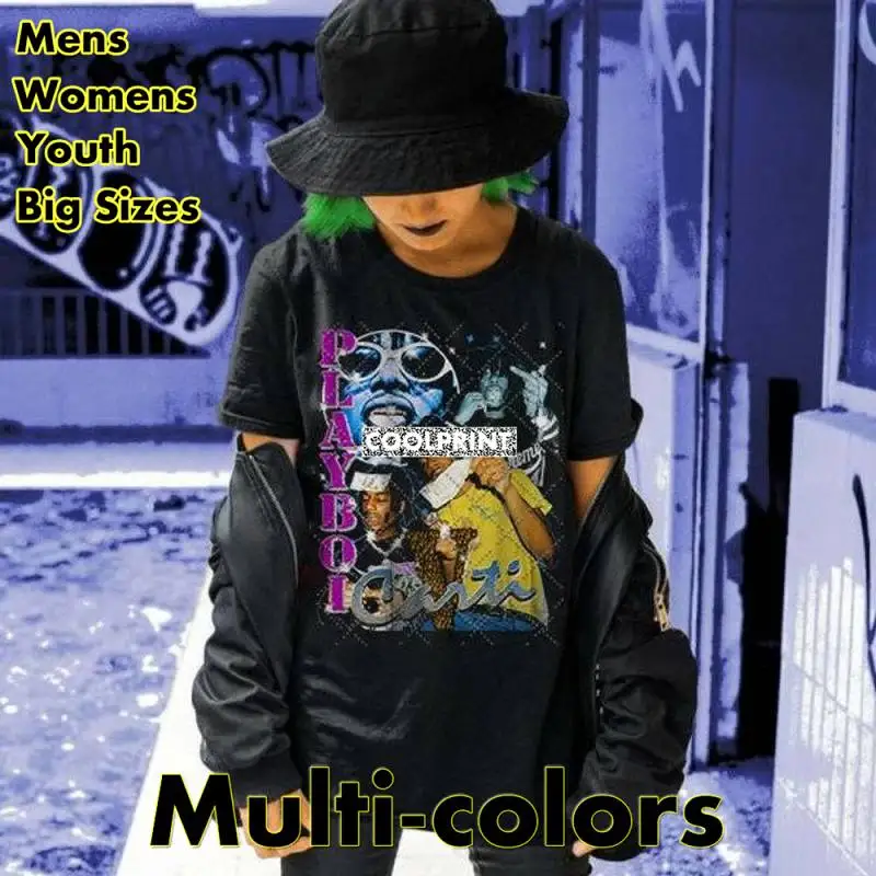 

Футболка Playboi Carti Money Raptee, мужские Модные футболки оверсайз с оригинальным графическим рисунком