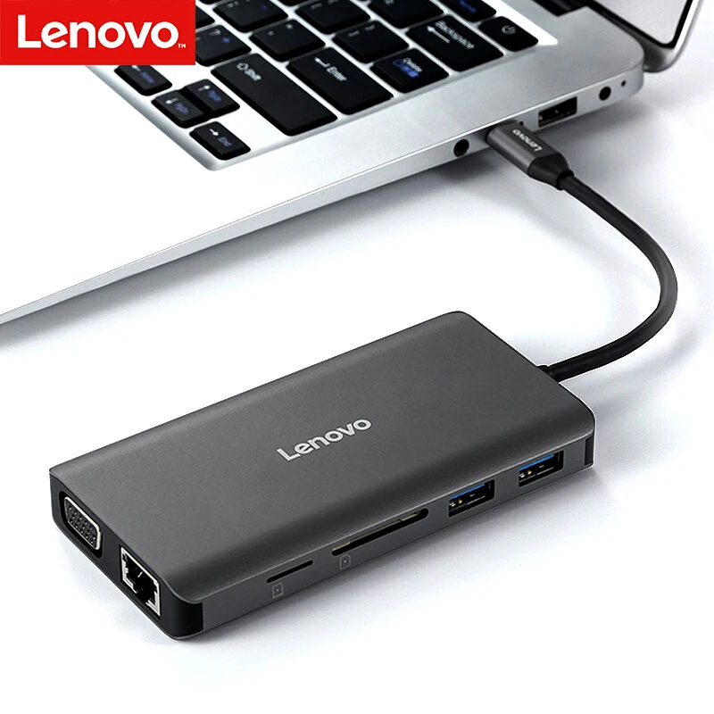 lenovo usb hub c hub to multi usb 3 0 hdmi card reader adapter dock for macbook pro thinkpad lenovo yoga accessories type c 3 1 free global shipping