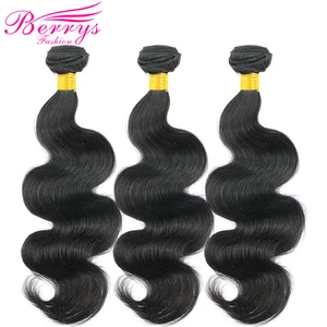Berrys, модные перуанские волнистые человеческие волосы с неповрежденной кутикулой, 3 пучка в партии, от 10 до 28 дюймов, волосы для наращивания, двойная машинка для наращивания