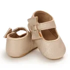 Обувь для маленьких девочек 0-18 месяцев, резиновая нескользящая обувь для начинающих ходить принцесс, на мягкой подошве, с бантиком-бабочкой, для начинающих ходить детей, 2021