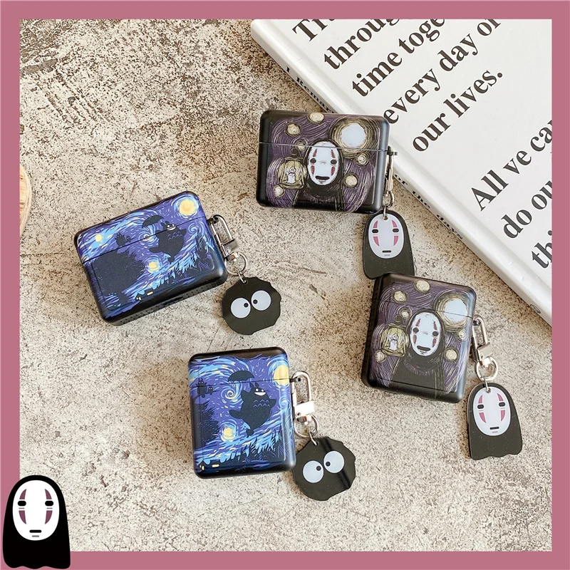 Чехол Totoro Van Gogh с рисунком звездного неба для Airpods 2 Pro мультяшный чехол bluetooth
