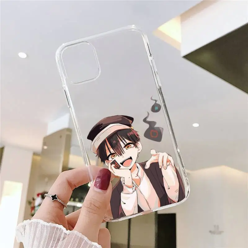 

Toilet-Bound Hanako-kun Phone Case Transparent for iPhone 6 7 8 11 12 s mini pro X XS XR MAX Plus SE cover funda