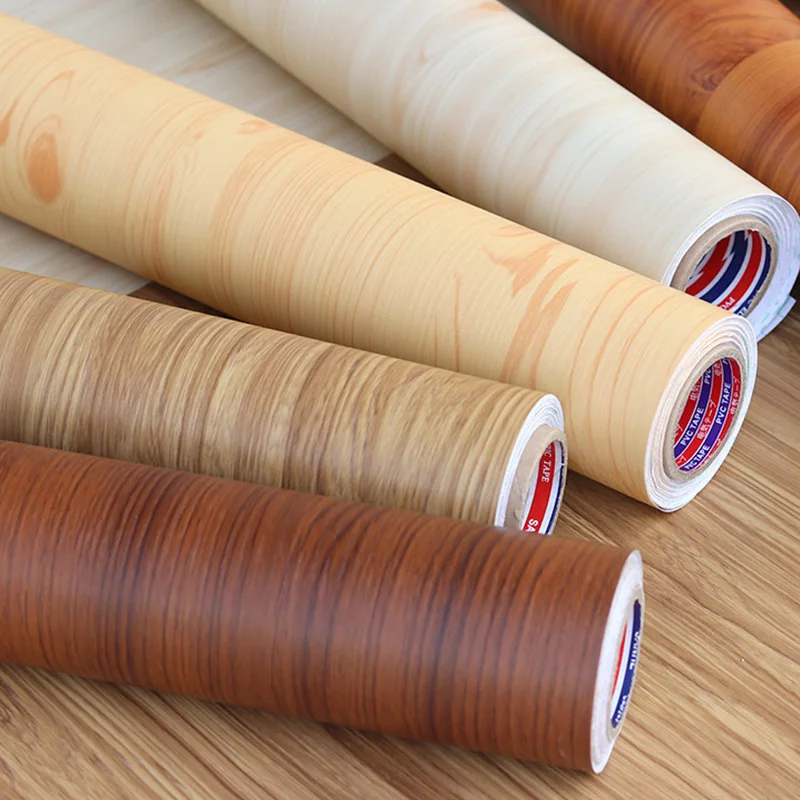 Самоклеящаяся настенная бумага из ПВХ 3D Дерево кухонные шкафы полка шкаф двери