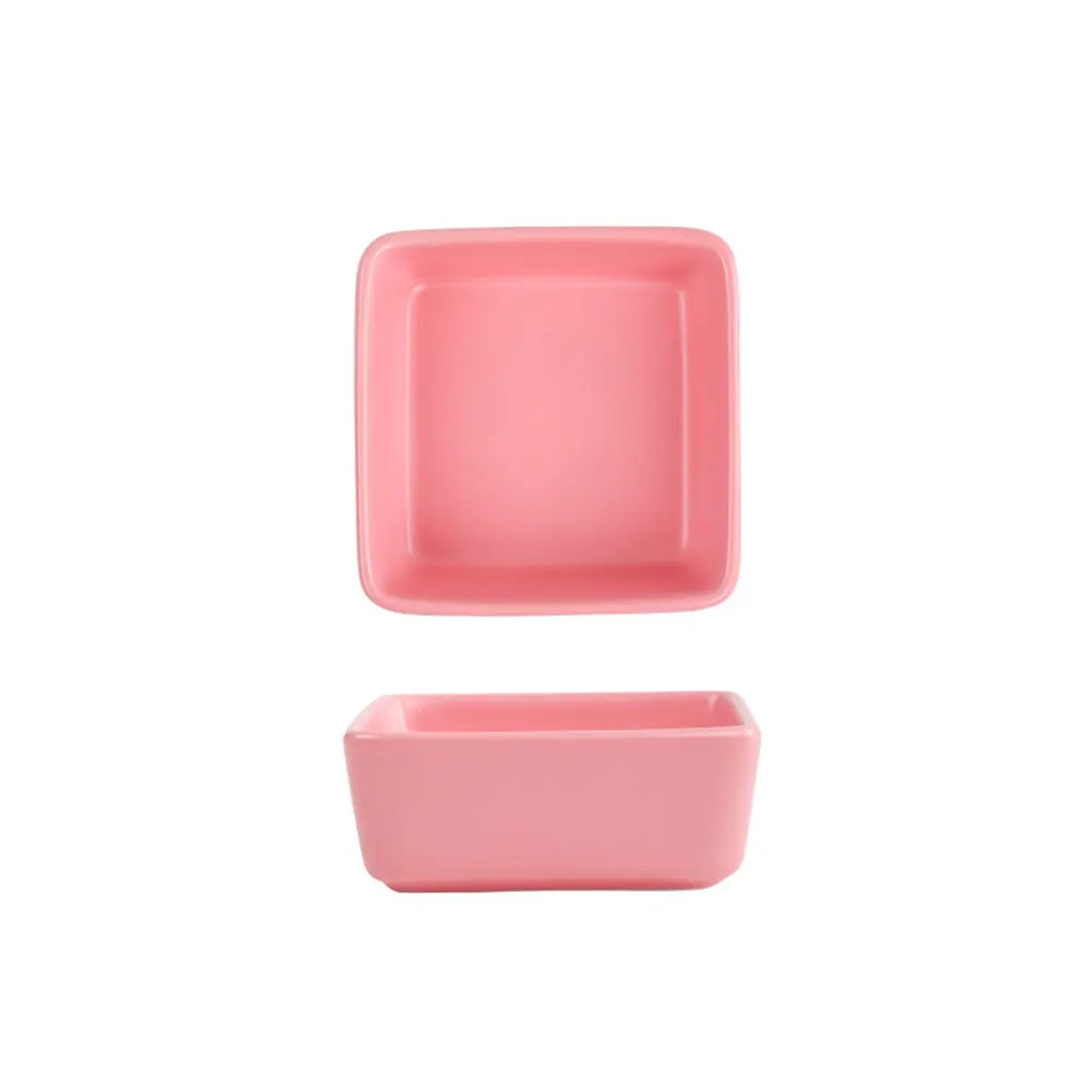 

Cat And Puppy Square Ceramic Bowl,Wooden Shelf And Ceramic Dish,Sturdy And Durable,Small Pet Feeder,Multiple Colors,Pet Supplies