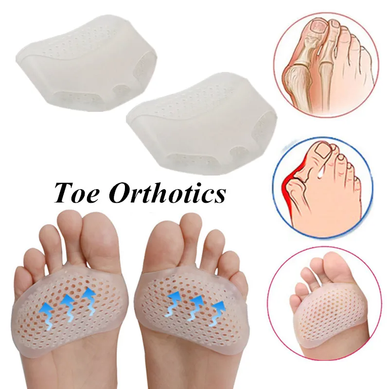 

1 Pair Straightener Orthodontic Toe Toe Separator Corrector Hallux Valgus Hair Braces Silicone Toe Foot Cover Care Tool