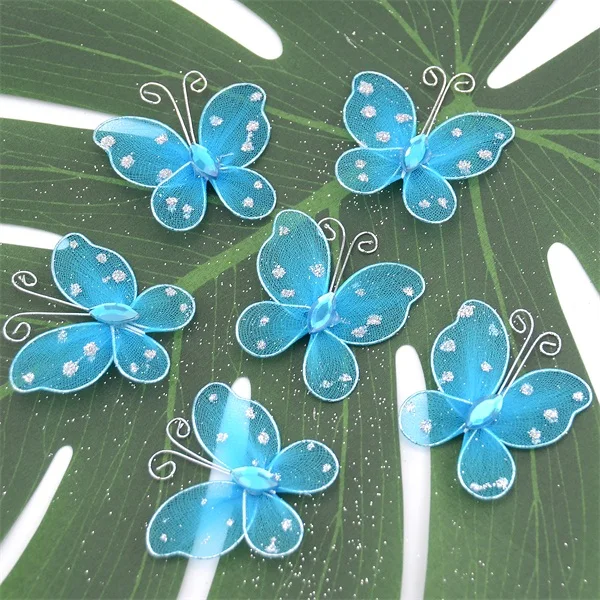 

20pcs Mesh Multicolor PVC Butterfly Wall Stickers For Girl Kids Baby Rooms 3D Kitchen Fridge Wedding Home Decoration