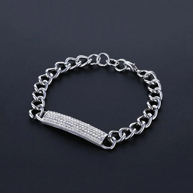 Новое поступление Роза подвеска золотого цвета цепочка браслет для женщин