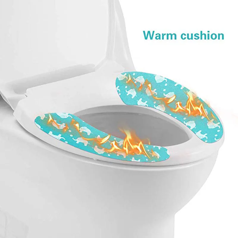 Короткая плюшевая ткань без следов самоклеящаяся накидка на сиденье для унитаза