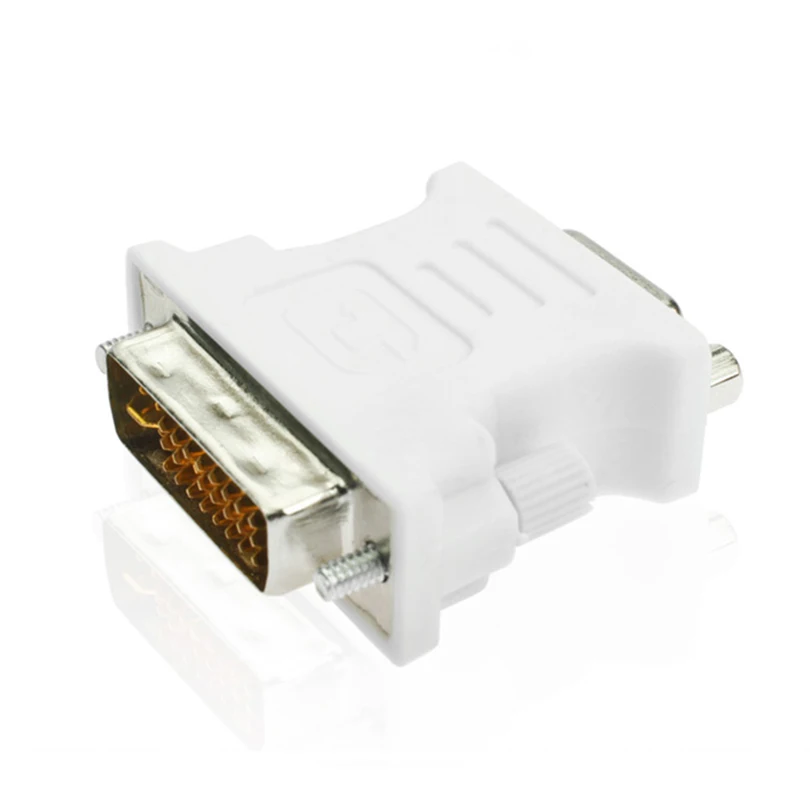 Новый 1080P DVI i 24 + 5 В VGA кабель штекер гнездо конвертер видео адаптер переключатель