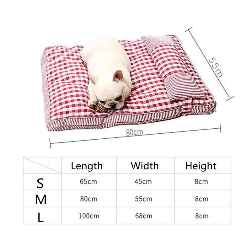 

Lattice Pet Bed Soft Small Medium Dog Soft Pet Nest For Dogs Washable House Lounger Bench All Seasons Cat Puppy Kennel Mat