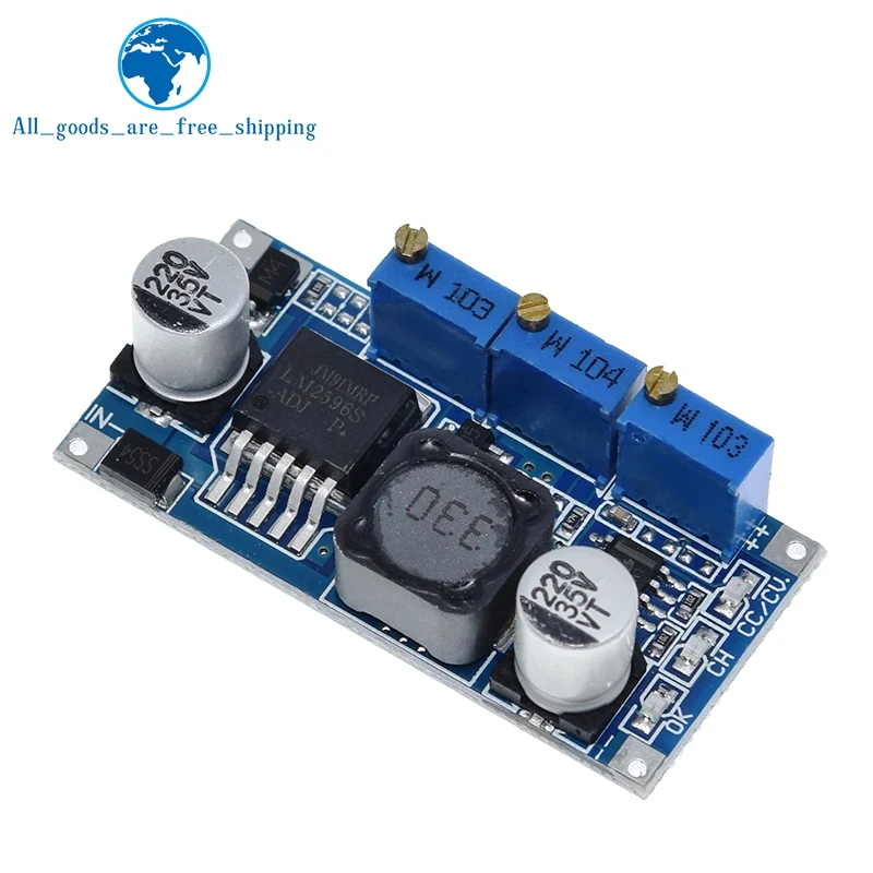 LM2596 DC Step Down CC CV модуль питания светодиодный драйвер зарядное устройство для