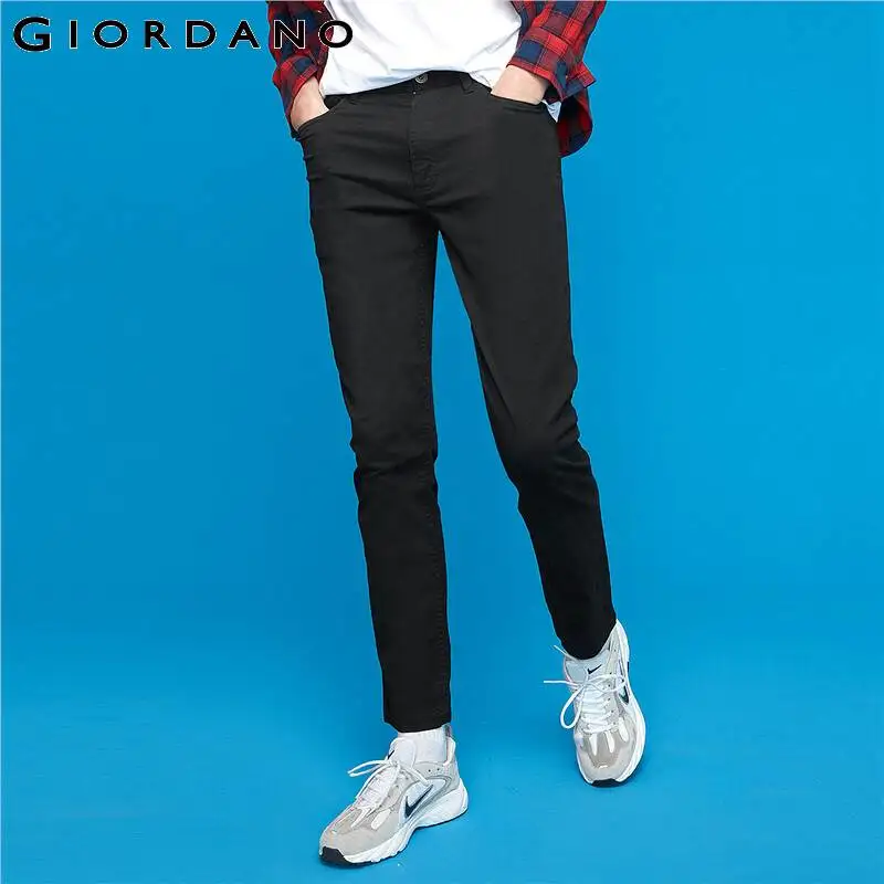 Giordano мужские стрейчевые повседневные джинсовые брюки из натурального хлопка на