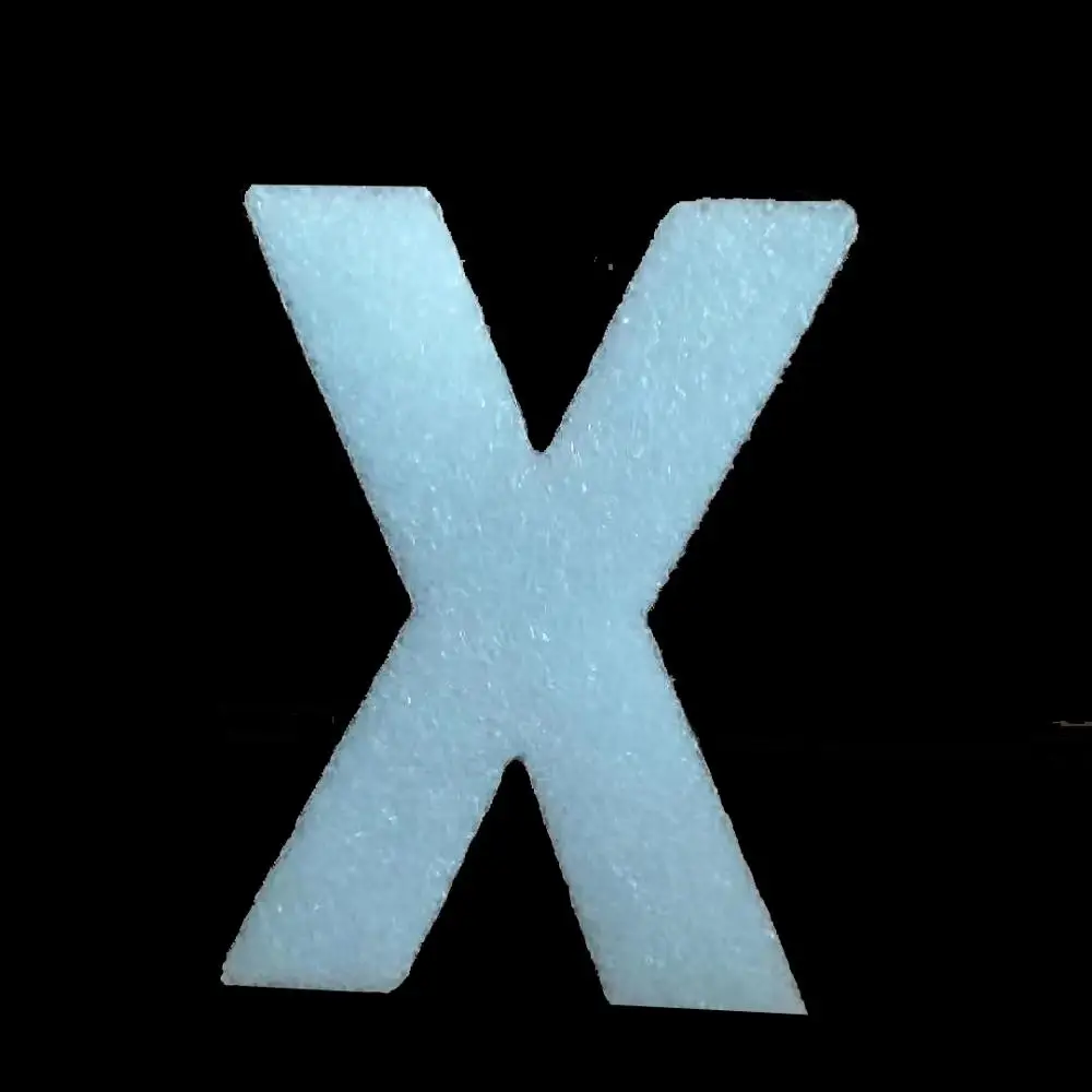 WHITE X Креативные 30 см большие пенопластовые буквы слова DIY белая губка A-Z 26 слов Искусство ремесло ювелирные изделия дисплей инструмент Алфавит имя письмо комбайн - Цвет: WHITE X