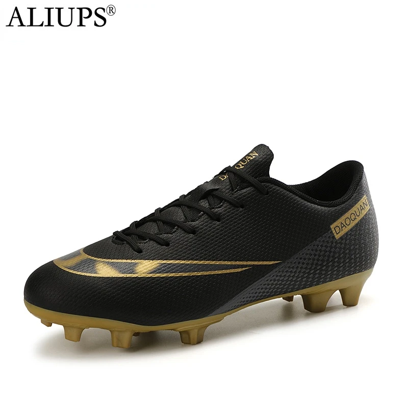 ALIUPS 2022 Men Soccer Shoes Adult Kids TF/FG Football Boots Cleats Grass Training Sport Footwear Sneakers Plus Size 32-47