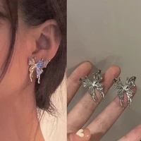 fashion butterfly earrings ear cuff for women girls korean punk personality big ear studs jewelry new years gift trendy