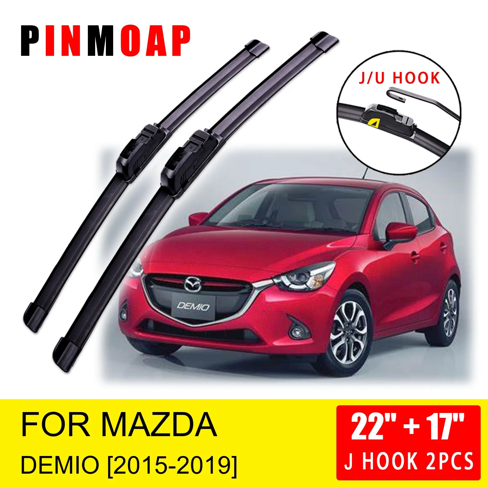 

Щетки стеклоочистителя передние для Mazda 2 Demio DJ 2015 2016 2017 2018 2019