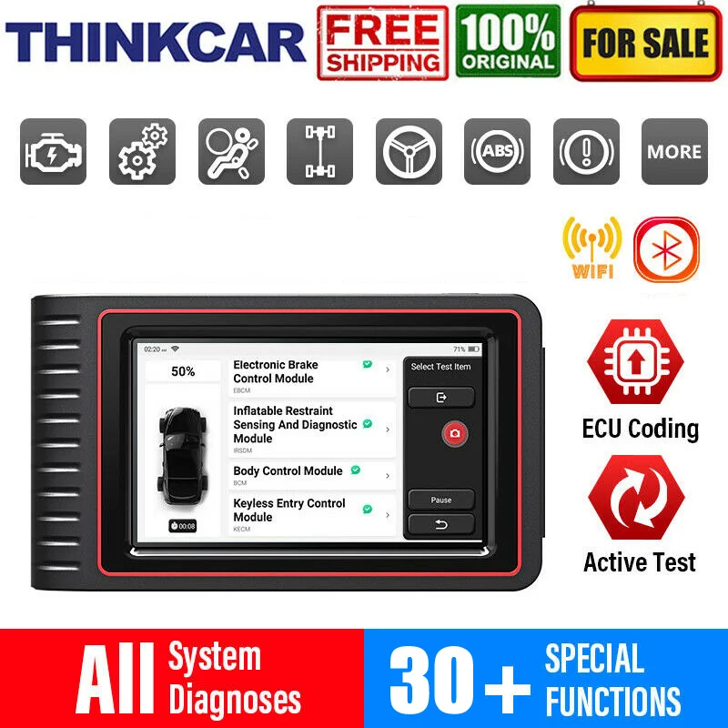 

Диагностический сканер THINKTOOL OBD2, профессиональный диагностический прибор, Wi-Fi, устройство для чтения кодов