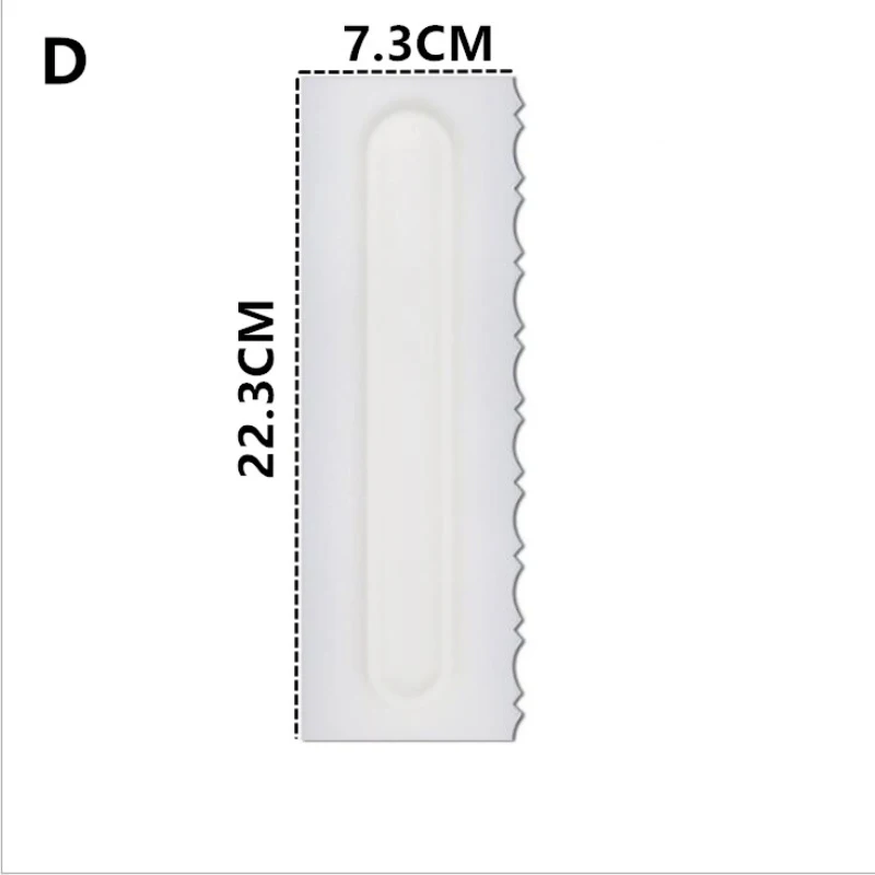 Торт крем скребок для помадной массы нерегулярные зубы край шпатели отделка