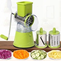 2021 new home kichen multi function drum cutter manual stainless steel grating slicer hand wiping potato shreds kitchen tools