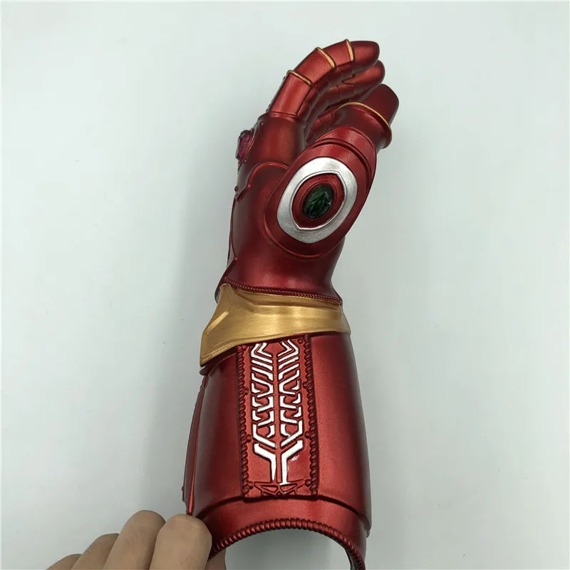 1: 1 светодиодный светильник Thanos Gauntlet Военные перчатки косплей Хэллоуин костюм реквизит Endgame 4 Quantum