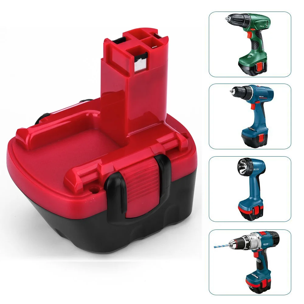12 V 2.0Ah 3.0Ah NI CD/MH Перезаряжаемые Батарея для BOSCH GSR PSR PAG VE 2 BAT043 BAT045 607 335 709 697|12v pb battery|12v