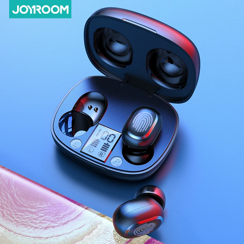 Беспроводные наушники TWS HD стерео сенсорные со сканером отпечатков пальцев