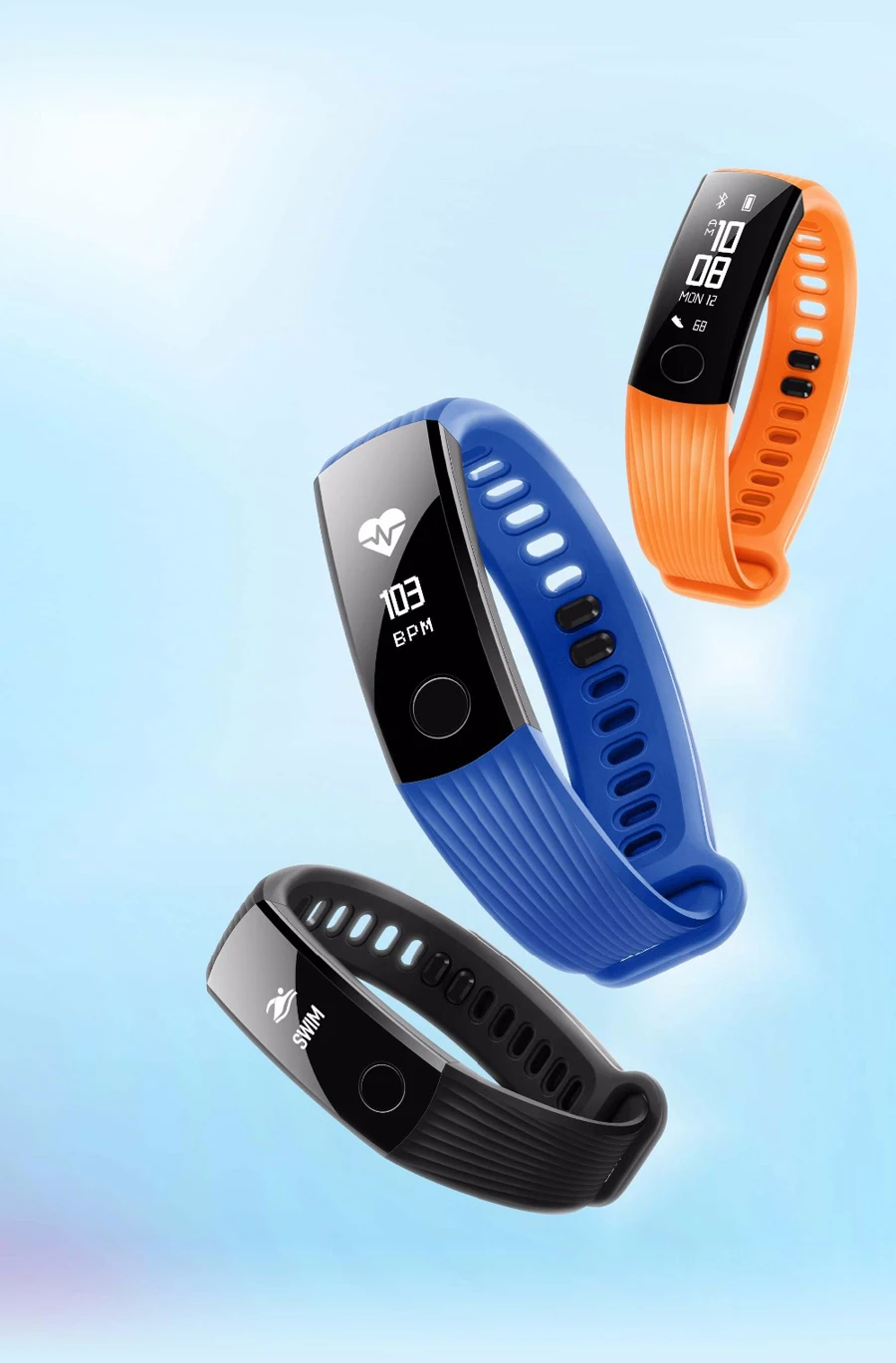 

Original Huawei Honor Band 3 Smart Wristband Real-time Heart Rate Monitoring 5ATM Waterproof for Swimming Fitness Tracker