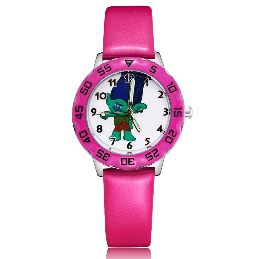 

Children's Cute Cartoon Style Student Boy Girl Leather Strap Quartz Wrist Watches JM42
