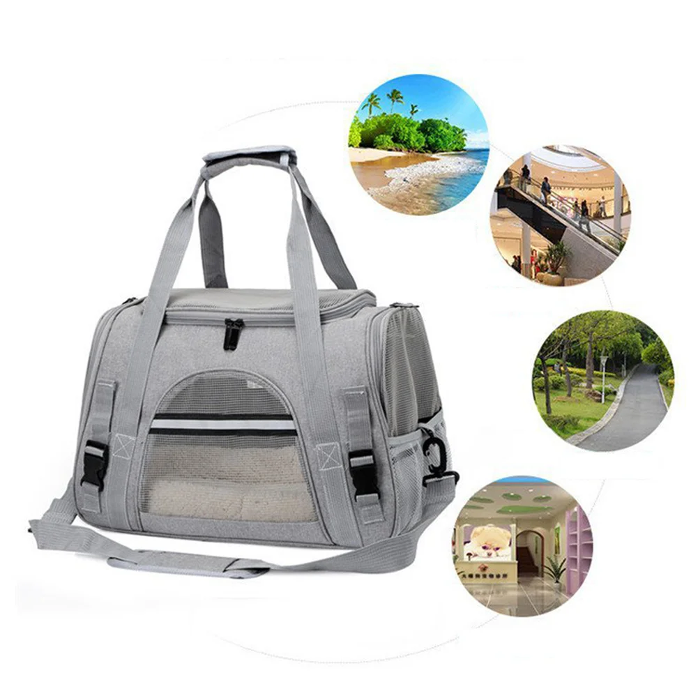 

Breathable Travel Bags Pet Conveyor Soft Belts Portable Foldable Cat Dog Bags Pet Cat Conveyor Belts With Locks Safety