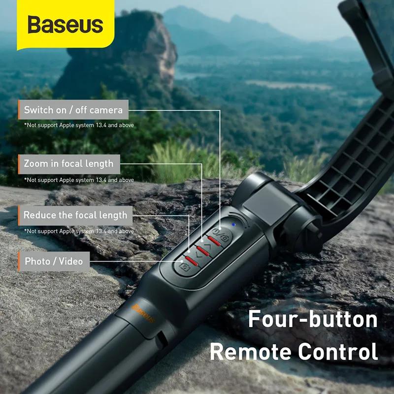 Baseus Ручной Стабилизатор стабилизатор селфи палка 3 в 1 Bluetooth телефон камера штатив